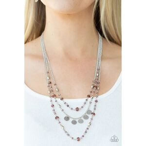 Step Out of My Aura Purple Necklace (504)